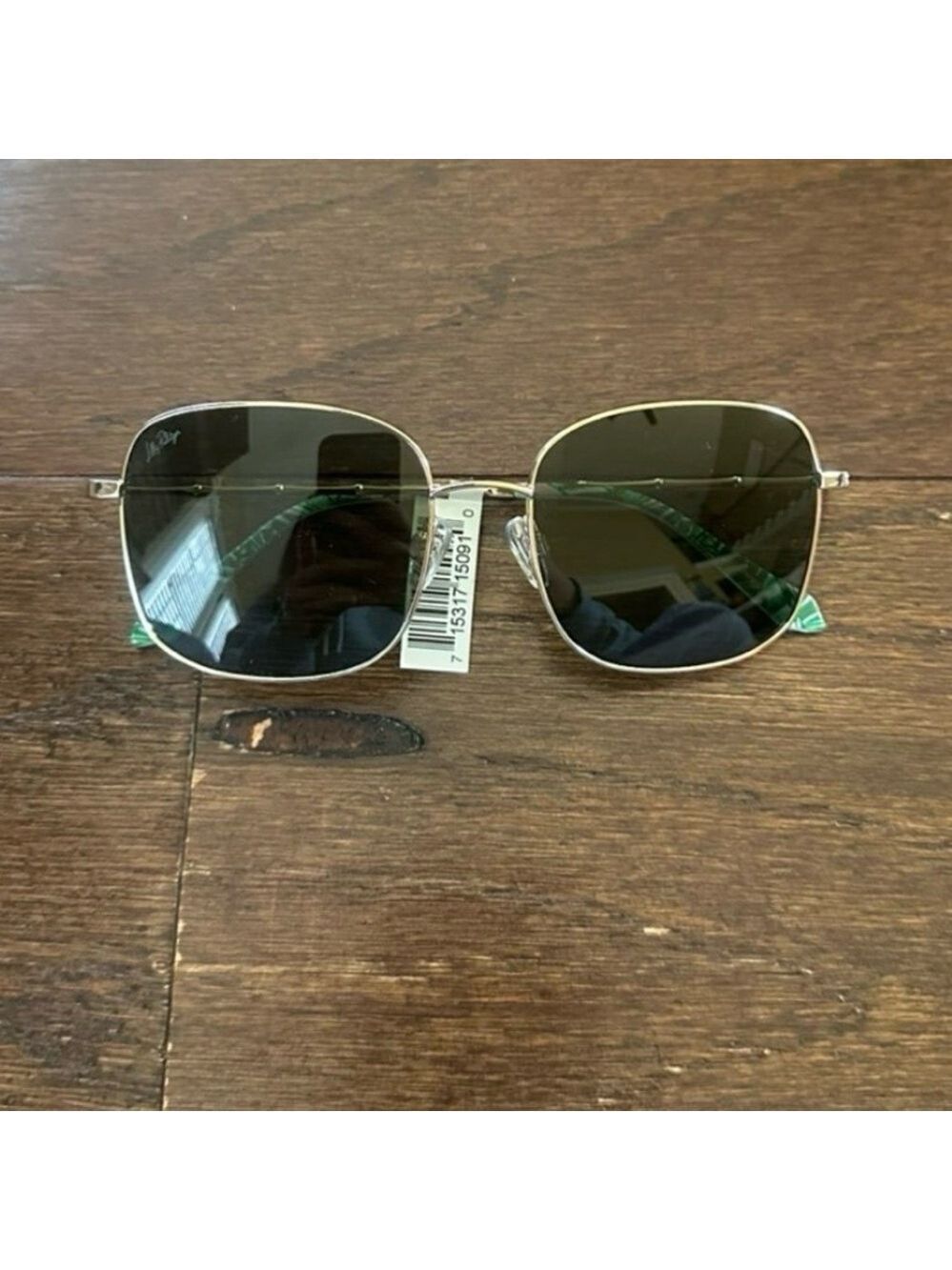 Lilly Pulitzer White Tiger Rock Sunglasses Gold Metallic-NWT - Picture 2 of 9